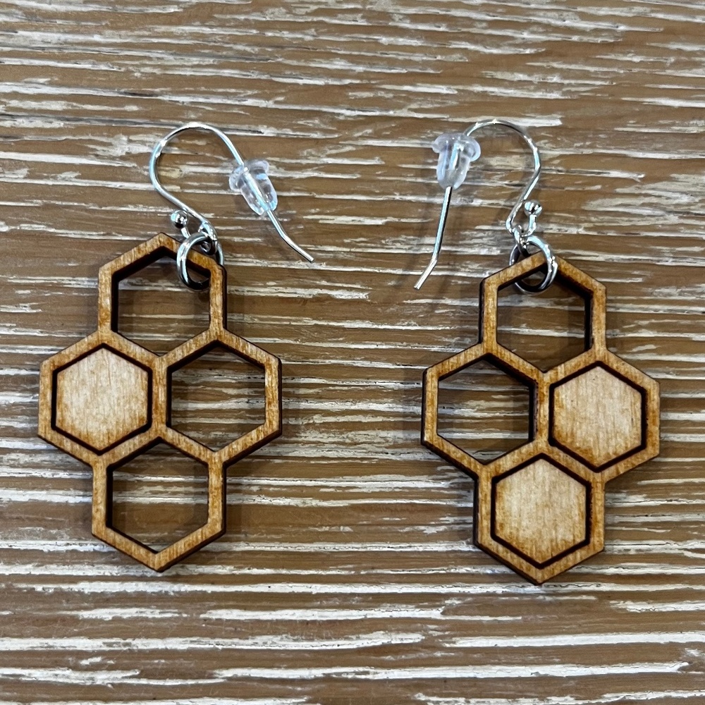 NWT Honeycomb Earrings